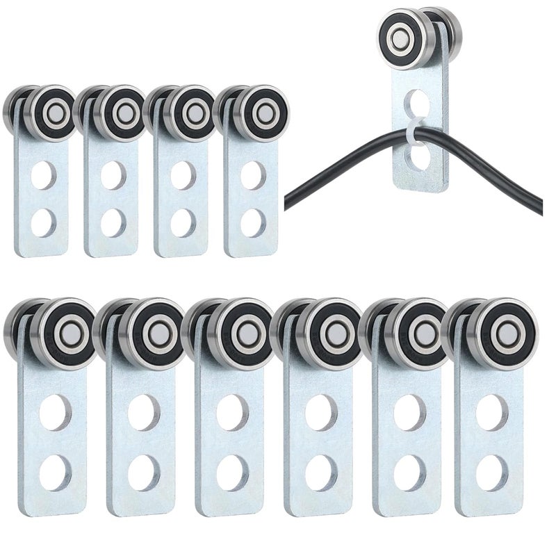 Fuperoo 2 Wheel Trolley Assembly Rollers.Bearing Trolley Assembly.The top of The Trolley has Room for Set Screws, Allowing The use of a 1-5/8" high Strut Channel - Image 1