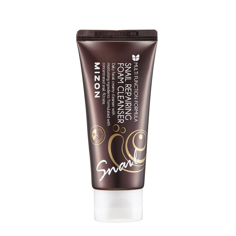 MIZON Snail Repairing Foam Cleanser Korean Snail Face Wash Mild and Soft Face Cleanser for Pores and Blackheads Moisturizing Formula with Snail Filtrate and Soft Bubbles 202 fl oz