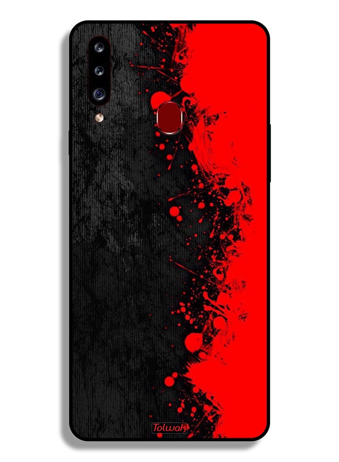 Tolwak Samsung Galaxy A20s Protective Case Cover Paint Abstract Pattern - Image 1