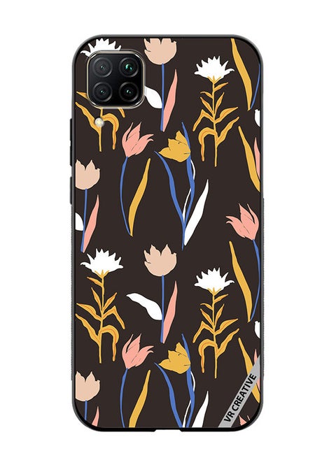 Protective Case Cover For Huawei Nova 7i/P40 Lite Abstract Simple Shape Flowers And Plants Seamless Pattern Design Multicolour