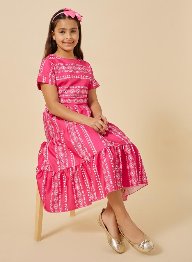 Styli Printed Tiered Dress  - Image 1