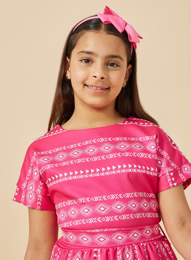 Styli Printed Tiered Dress  - Image 4