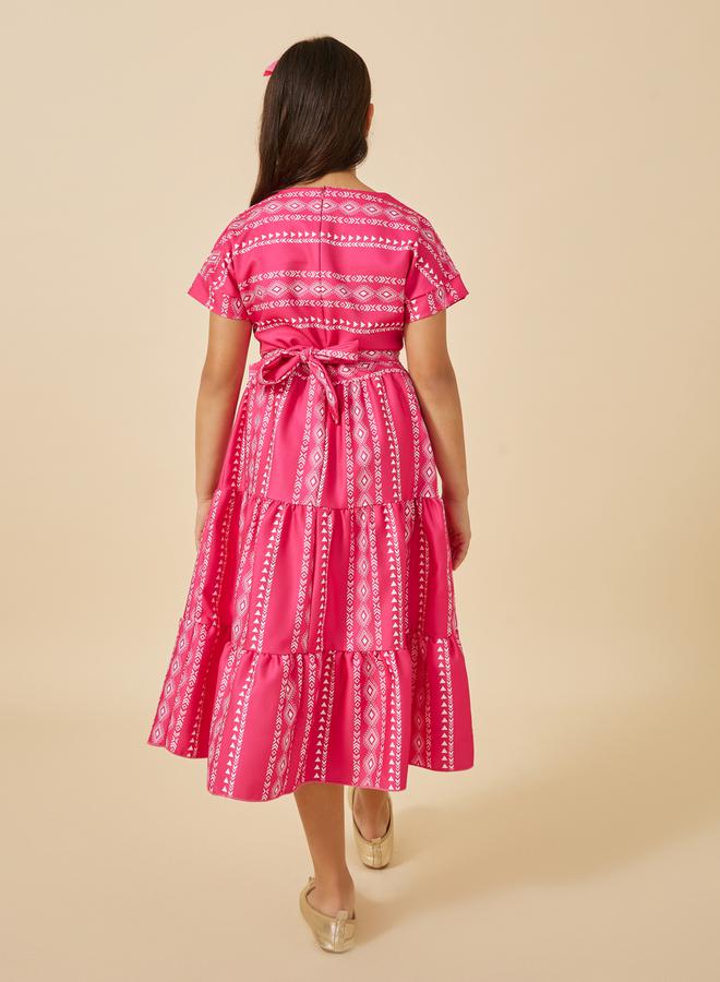 Styli Printed Tiered Dress  - Image 5