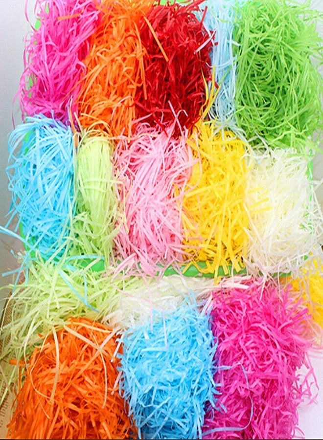 Shop Buzz 80 gm Paper Grass for Crafts Project Gift Packing Crafts, Packing For Marriage Gifts,Christmas Decoration, Decoration,Baby Shower Decoration (Red Colour) - Image 2
