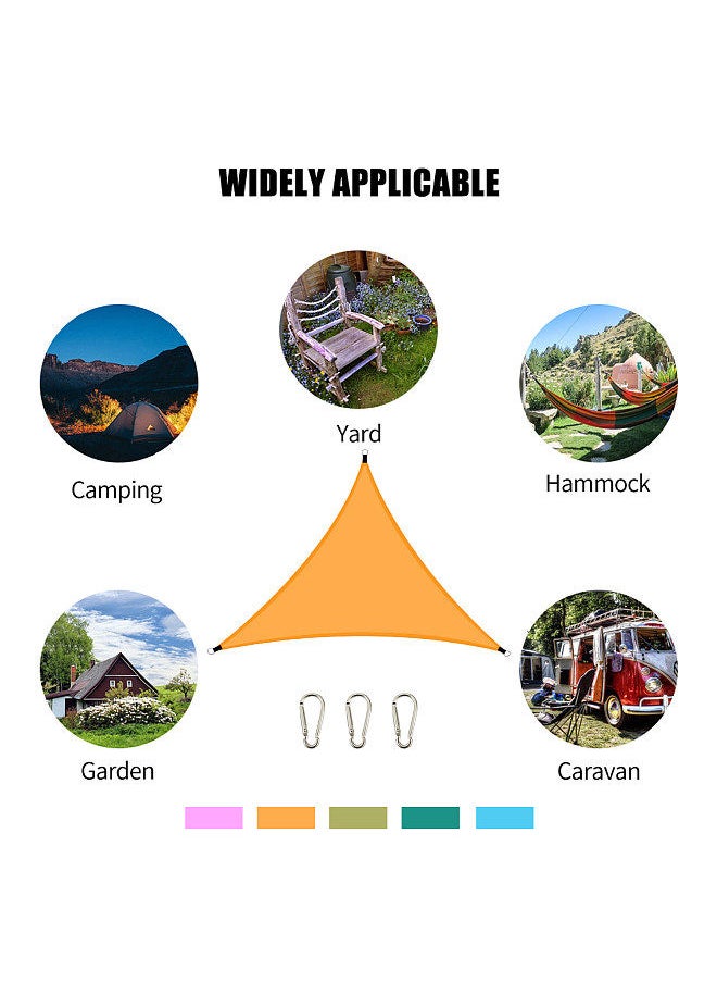 Generic 13ft Rain Fly UV Resistant Sun Shade Sail Canopy Waterproof Heavy Duty Triangle 210T Polyester Awning Sand Sunshade for Outdoor Patio Garden Backyard Activities  - Image 4