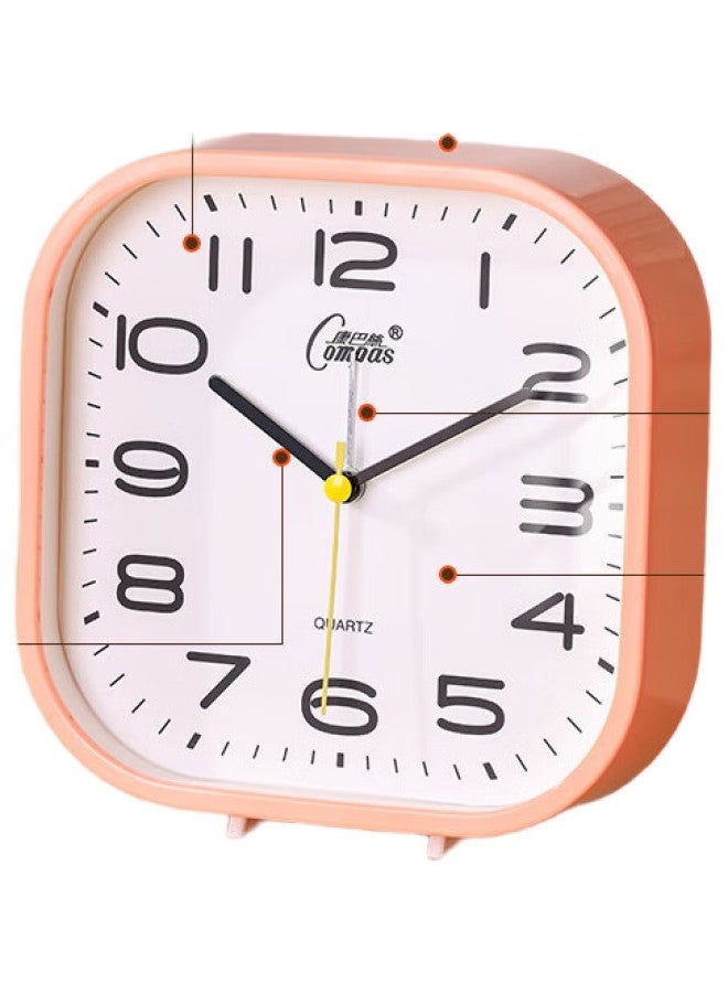 Compas Desktop Alarm Clock For Children And Students, Simple Bedroom Bedside Clock, 2361 Orange - Image 1
