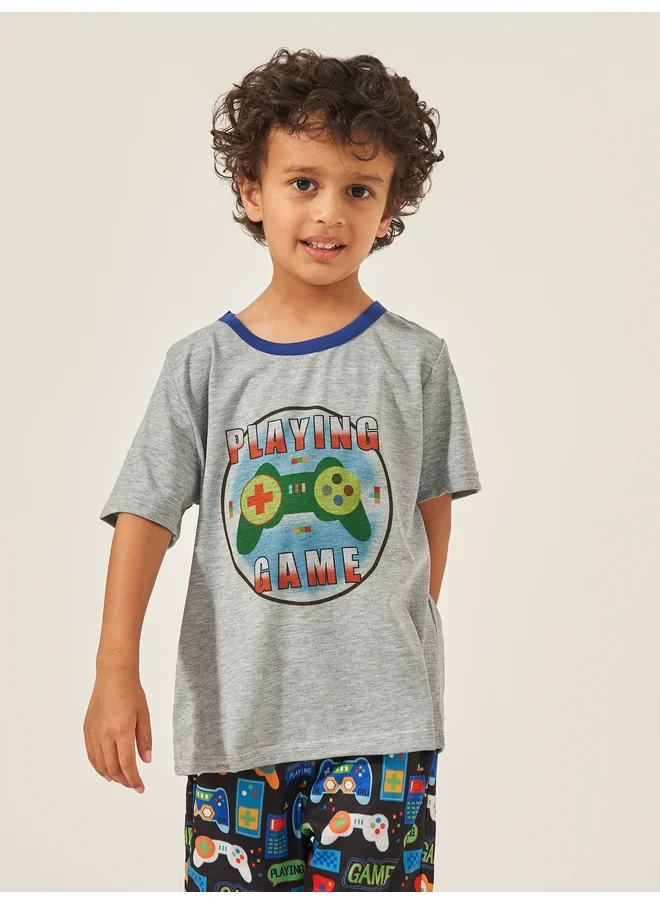 Styli Styli Printed T-shirt and Shorts Set