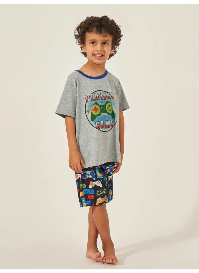 Styli Styli Printed T-shirt and Shorts Set