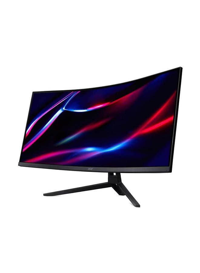 أيسر شاشة ألعاب منحنية 34 بوصة 4k (3440 x 1440) بتردد 240 هرتز | زمن استجابة 0.5 مللي ثانية | سطوع 300 نيت | معتمد من AMD FreeSync Premium | 2 x HDMI 2.0، 2 x DP، مخرج صوت MM | نطاق ألوان واسع 90% Adobe RGB لوحة VA | شاشة Acer Nitro ED343CUR Xbmiippx سوداء | ضمان المصنع لمدة 2 سنوات لوحة VA - Image 4