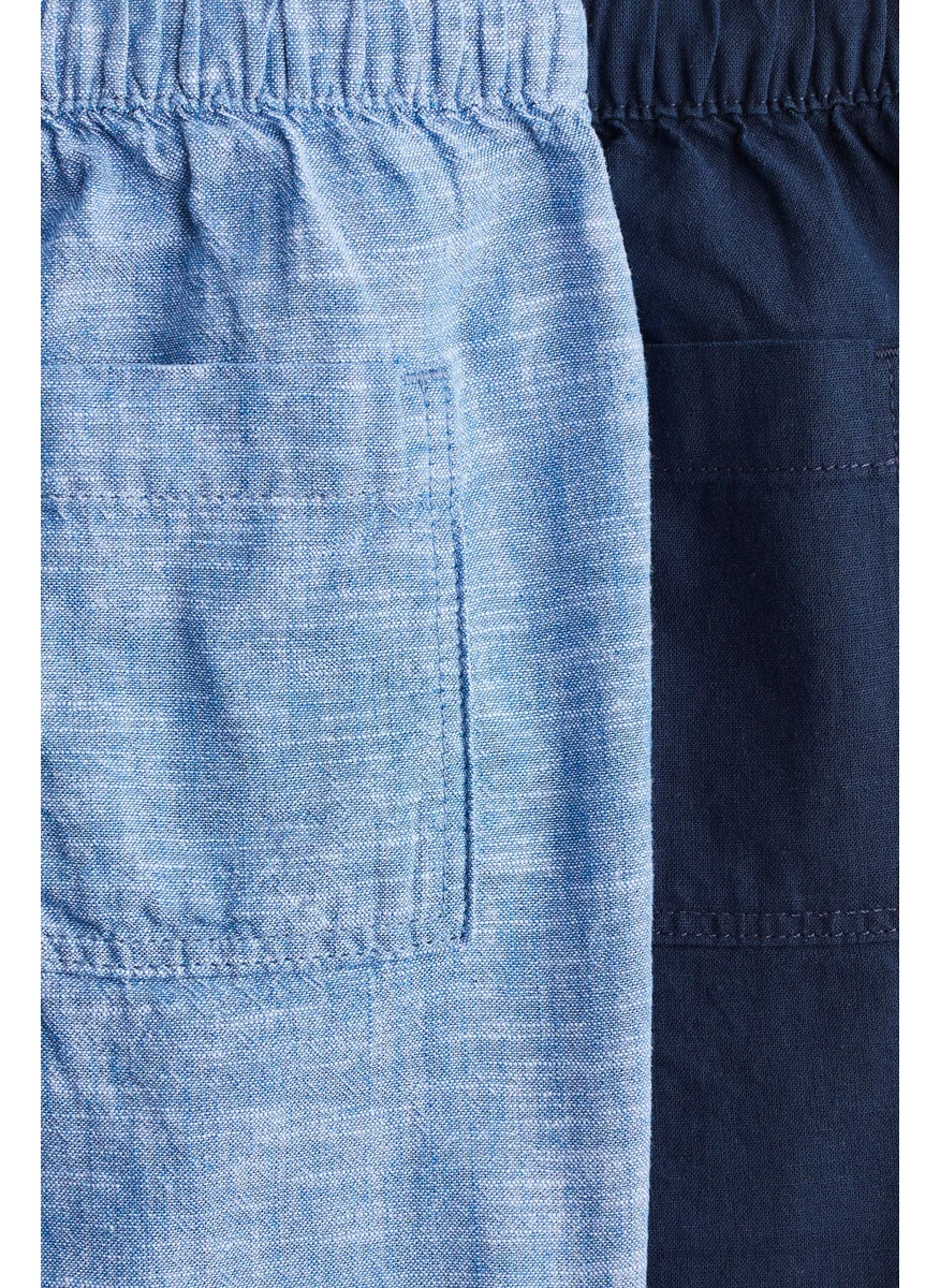 H&M 2-Pack Linen-Blend Shorts