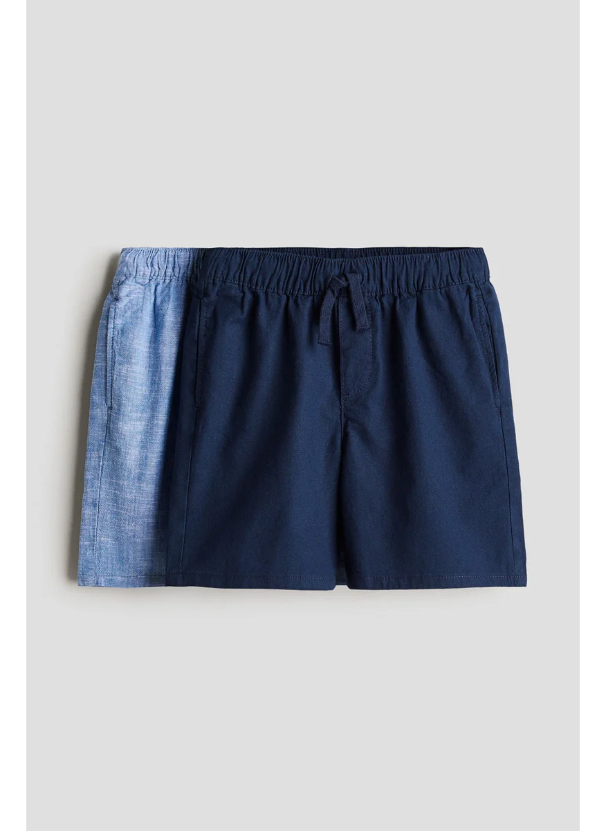 H&M 2-Pack Linen-Blend Shorts