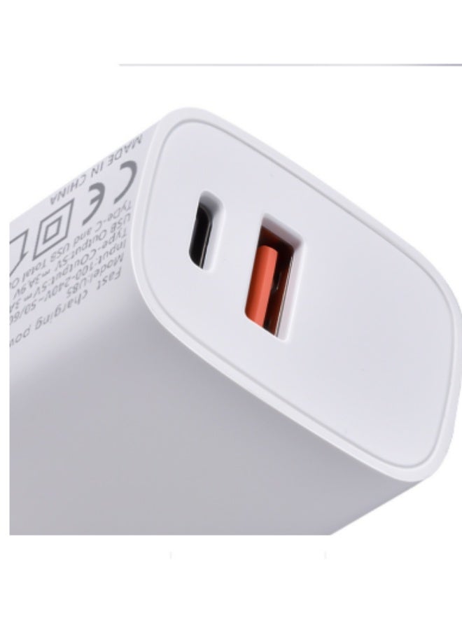 T-REN 20W Fast Charging Charger with USB and BD ports provides you with an ultra-fast charging experience and is compatible with all your mobile devices. Featuring a compact design and reliable perf - Image 2