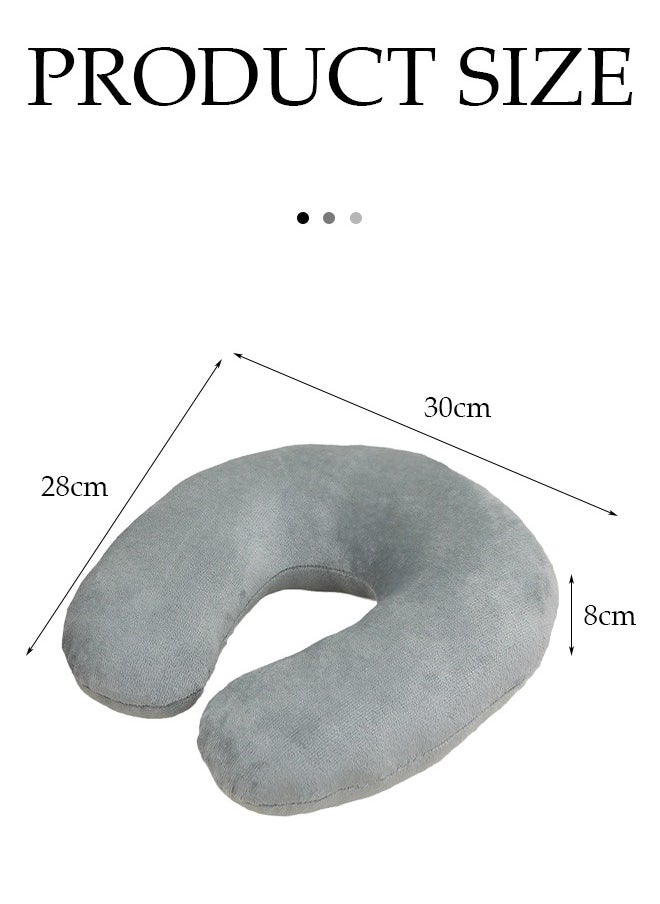 Travel Neck Pillow Memory Foam Pillows Travel Supports the Head Neck and Chin when Sleeping use Super Lightweight Portable Headrest Great for Airplane Chair Car Home Office Sleeping Rest Cushion