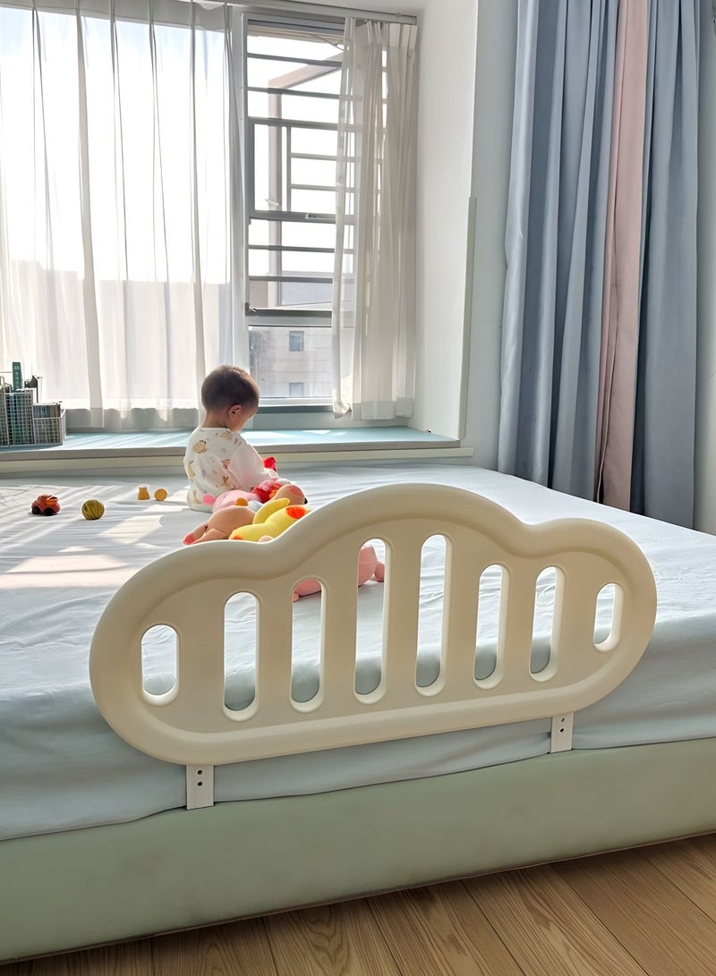XiuWoo 1-Piece Baby Bed Rail Guard for Baby Safety with  Height Adjustable, Portable Bed Side Protector for Baby Falling Single Side Baby Bed Railing for Kids Toddler - Image 2