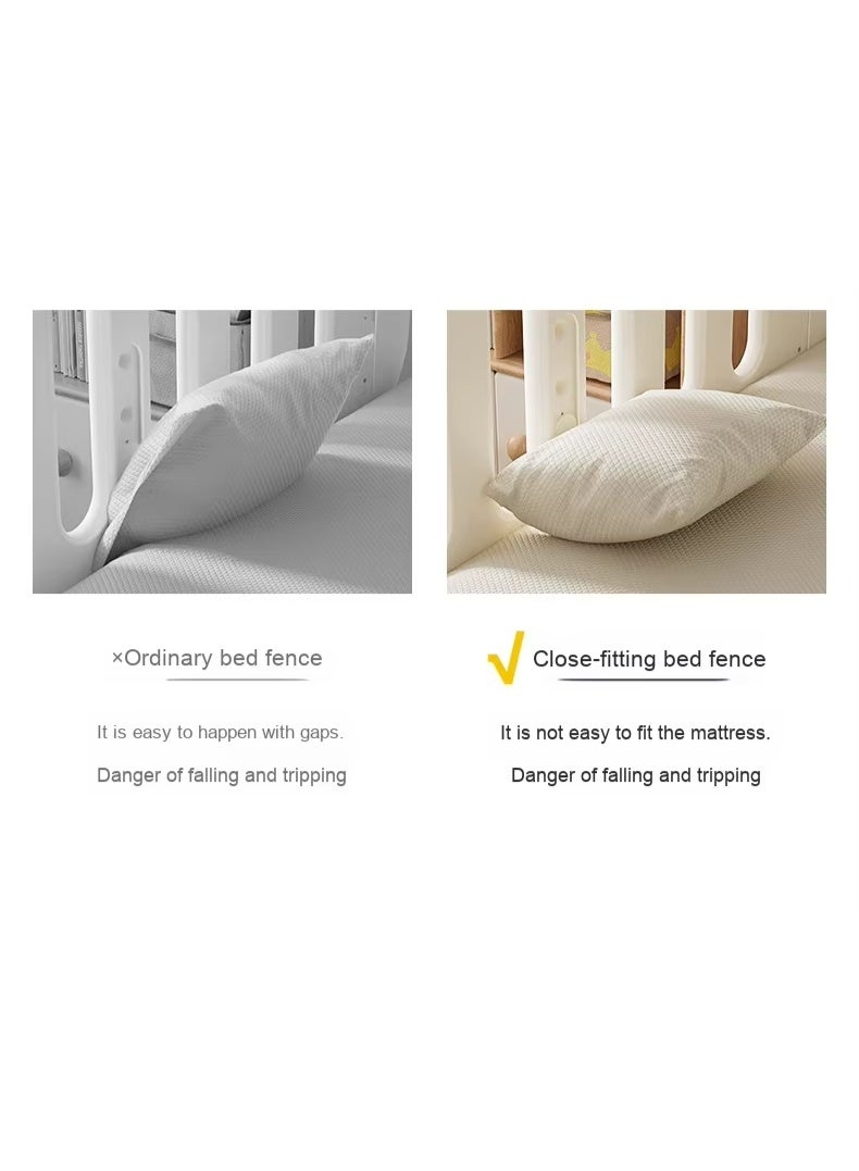 XiuWoo 1-Piece Baby Bed Rail Guard for Baby Safety with  Height Adjustable, Portable Bed Side Protector for Baby Falling Single Side Baby Bed Railing for Kids Toddler - Image 4