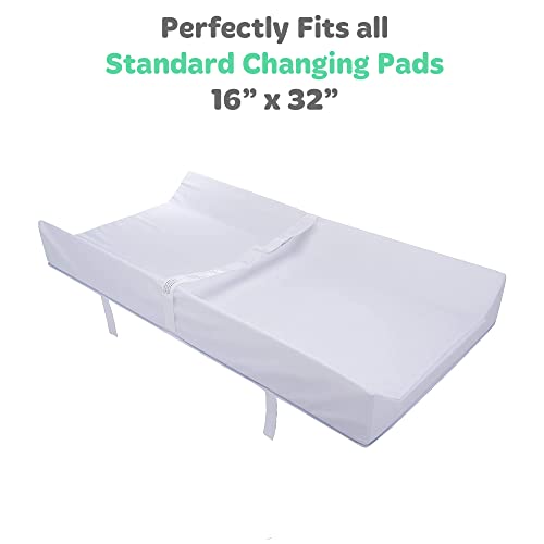 Joey + Joan Changing Pad Covers for Baby Diaper Changing Table Pad – Neutral for Boys and Girls 100% Jersey Cotton Sheets – Grey White Elephant, Star, Cloud, Moon, Owl – 2 Pack - Image 2