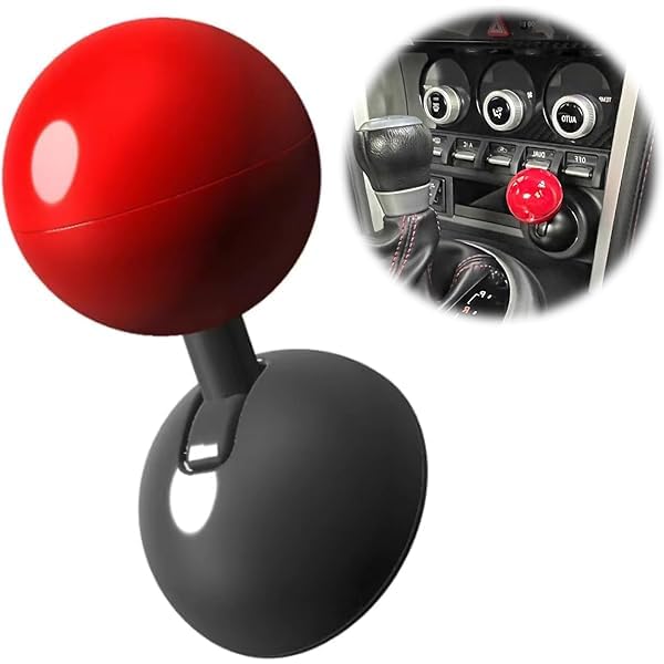 HVG TRADERS Car Push to Start Button Rocker, Car Engine Start Stop Button Joystick, Full Ball-bar Rocker Car One Button (1, RED) - Image 1