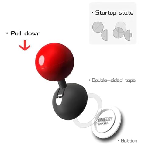 HVG TRADERS Car Push to Start Button Rocker, Car Engine Start Stop Button Joystick, Full Ball-bar Rocker Car One Button (1, RED) - Image 4