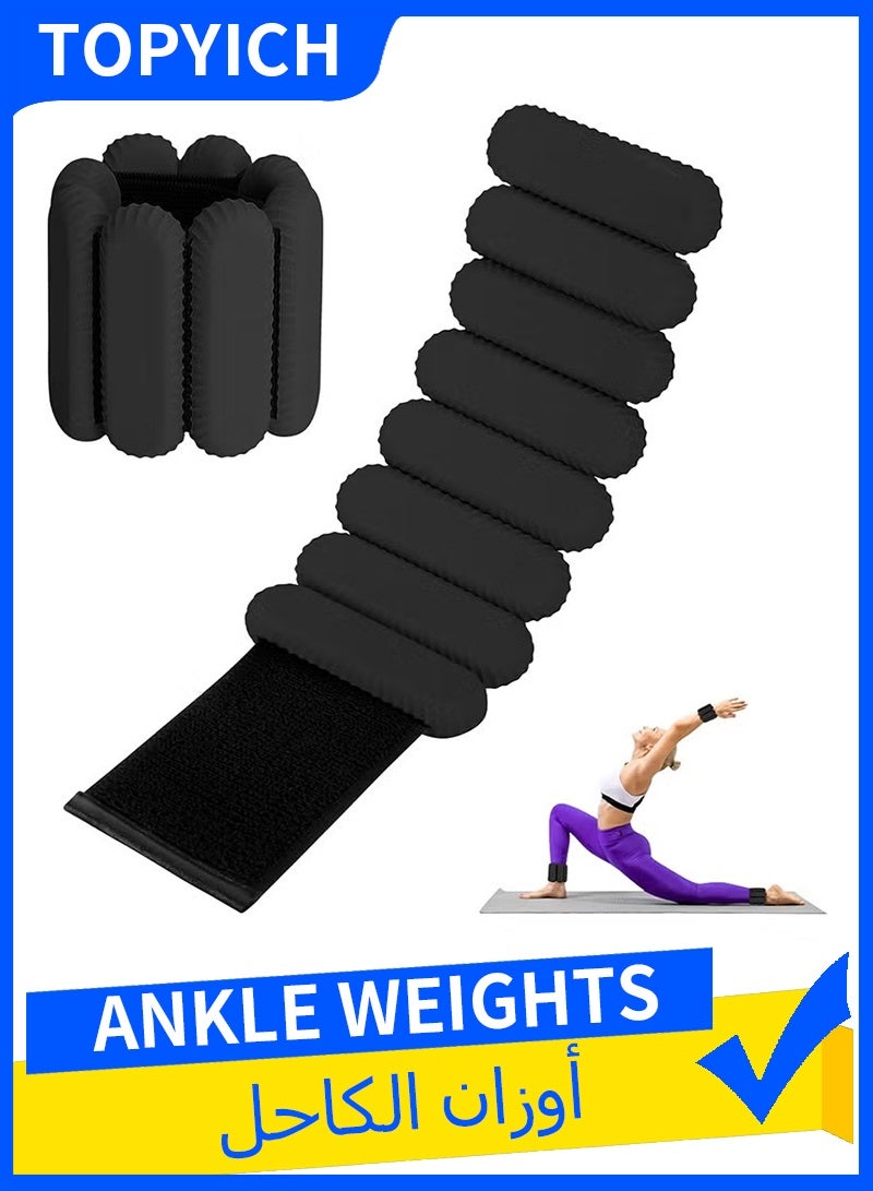 توبيتش أوزان كاحل القدم - 1 باوند أوزان معصم запتاء قابلة للتعديل، أوزان ذراع سلينيكي للرجال والنساء في اليوجا والجري والرقص - Image 1
