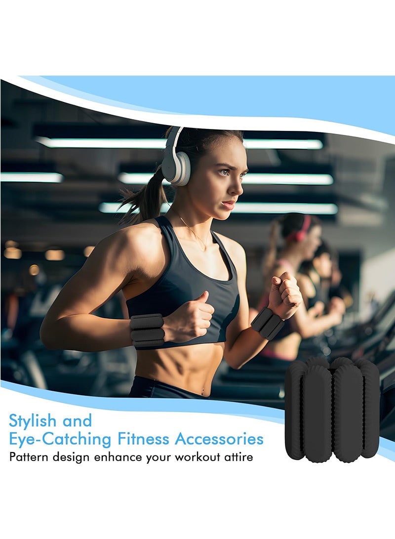 توبيتش أوزان كاحل القدم - 1 باوند أوزان معصم запتاء قابلة للتعديل، أوزان ذراع سلينيكي للرجال والنساء في اليوجا والجري والرقص - Image 5