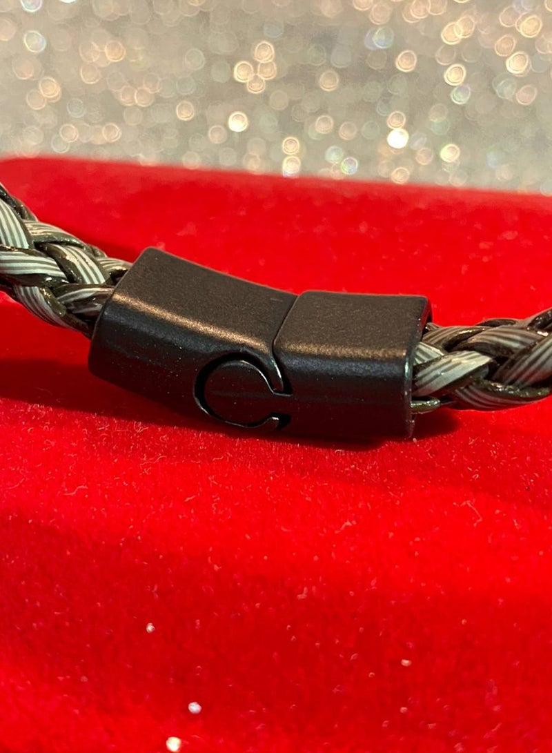 LAOONT Braided Leather Bracelet for Men - Image 3