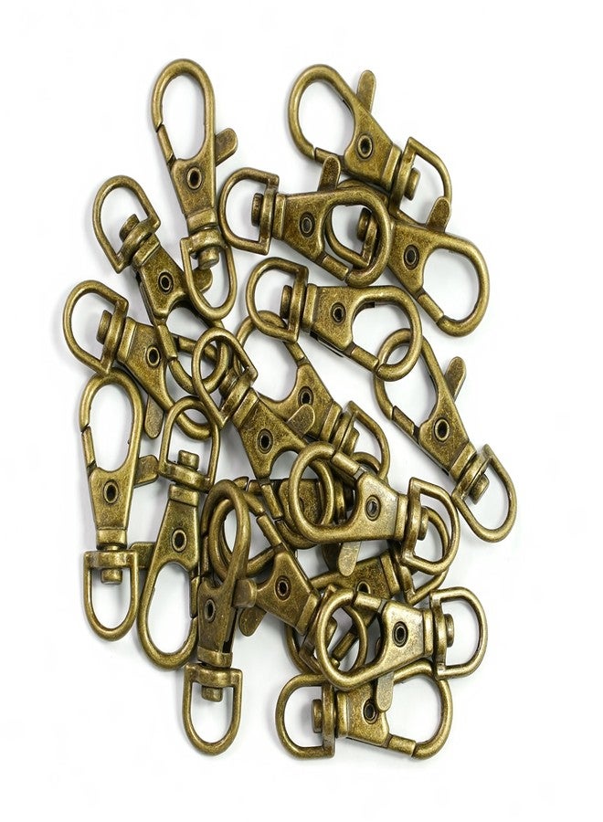 All In One Lobster Claw Swivel Clasps Lobster Snap Clasp Hook for Key Ring DIY Craft Jewelry Making 1-1/2"x5/8" (Antique Bronze-50pcs) - Image 5
