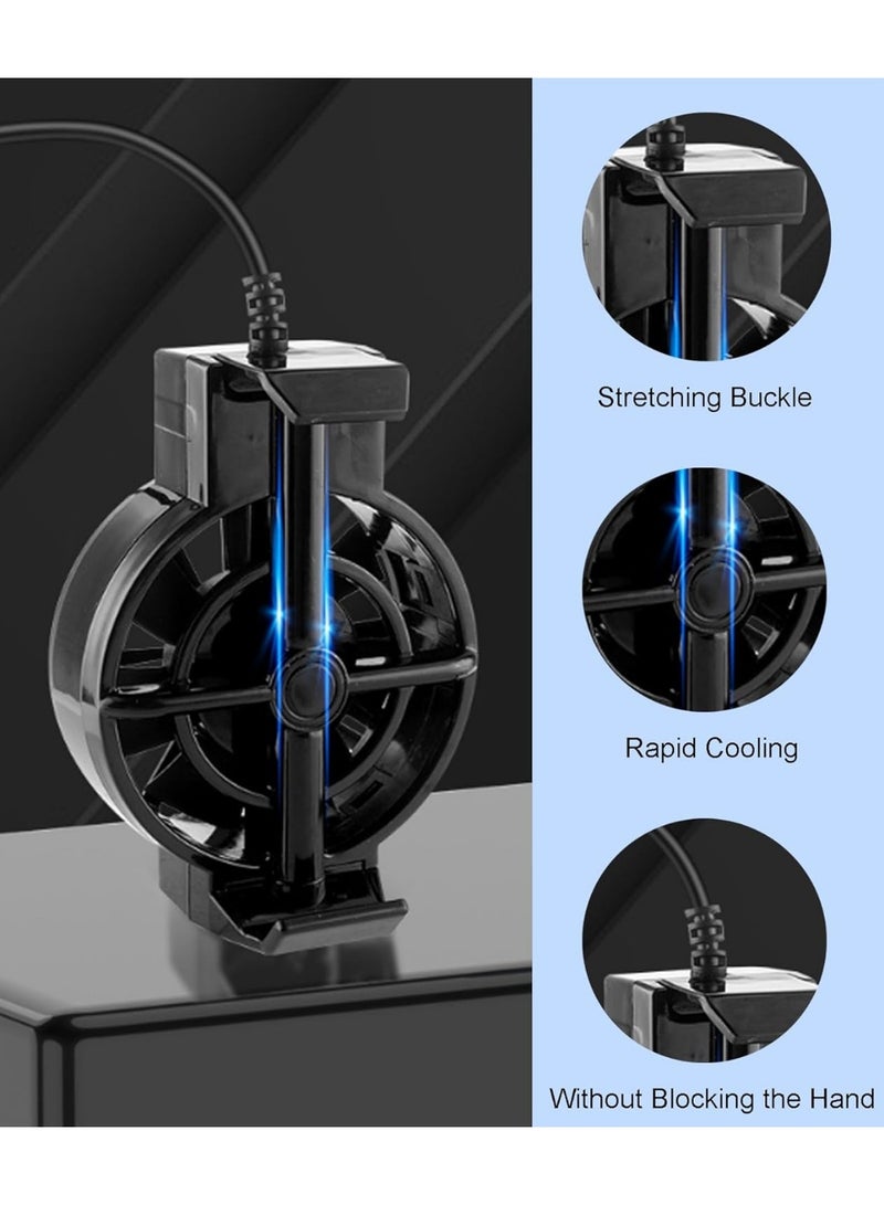 X16 MOBILE PHONE AIR COOLER X16 , Phone Cooling Fan, Portable Mobile Phone Cooler, Semiconductor Portable Cooler - Black - Image 2