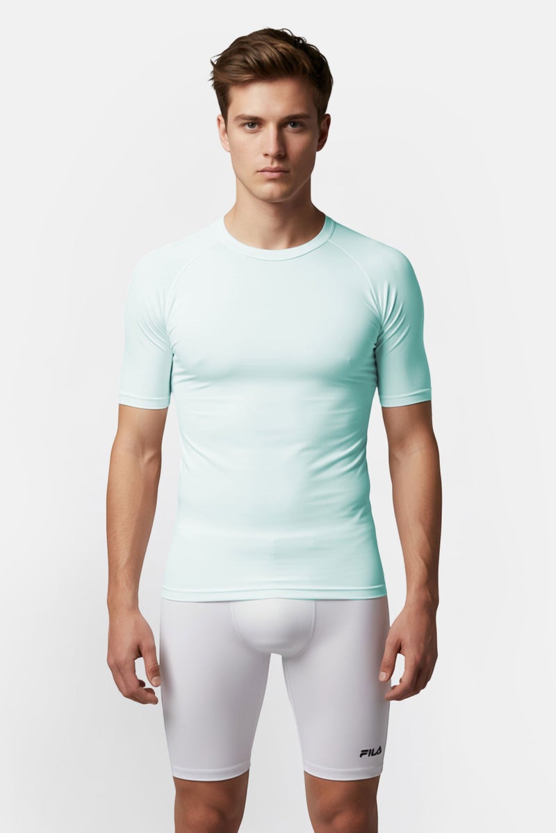 FILA Men Sportswear Fit Marathon Running Shorts, Light Grey - Image 1