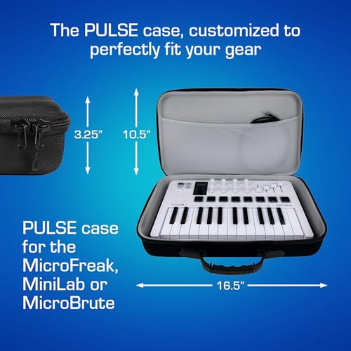 ANALOG CASES Arturia MiniLab/MicroFreak/MicroBrute Case - Custom-Fitted Compact PULSE Hard Case for Travel - Image 5