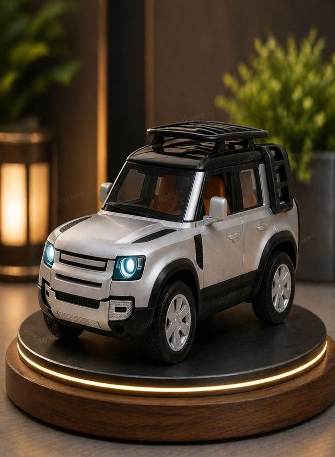 GRAPHENE 1:22 Scale Die Cast Pull Back Metal Car with Lights Sound Openable Doors Hoods & Trunk Realistic Miniature Alloy Model Toy Car Gift for Kids Boys Girls 2+ Years - Image 1