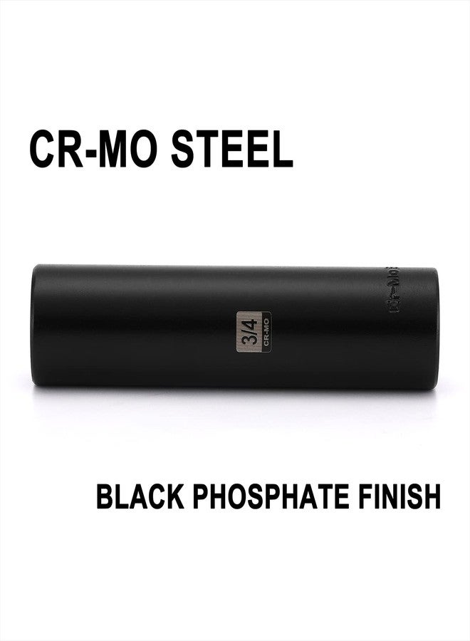 Mayouko 1/2" Drive 3/4" Extra Long Deep Impact Socket, CR-MO, 6 Point, 5 Inch Long - Image 2