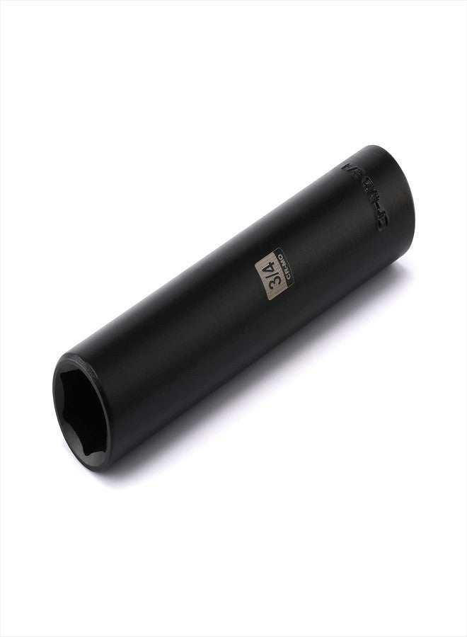 Mayouko 1/2" Drive 3/4" Extra Long Deep Impact Socket, CR-MO, 6 Point, 5 Inch Long - Image 1