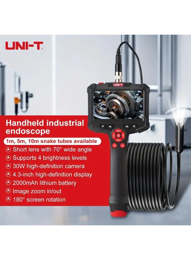UNI-T Heavy Duty Industrial Endoscope 39.37inch Snake Tube HD Camera USB C Charging - Image 2