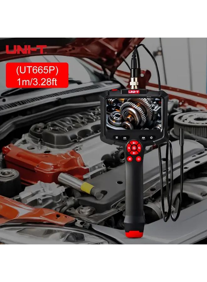 UNI-T Heavy Duty Industrial Endoscope 39.37inch Snake Tube HD Camera USB C Charging - Image 1