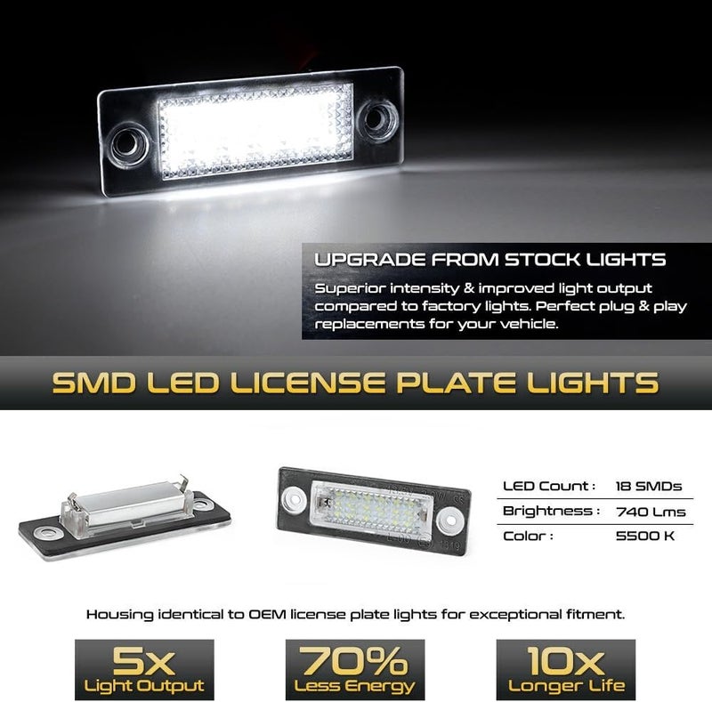 Vuzmode LED Car License Plate Light Set - Image 3