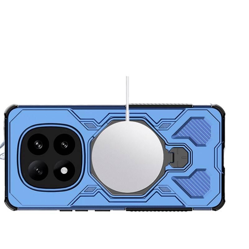 Drop Protection TPU Scratch Resistant Magnetic + PC for Redmi Note 15 with Kickstand in Blue for Family Use - Image 5