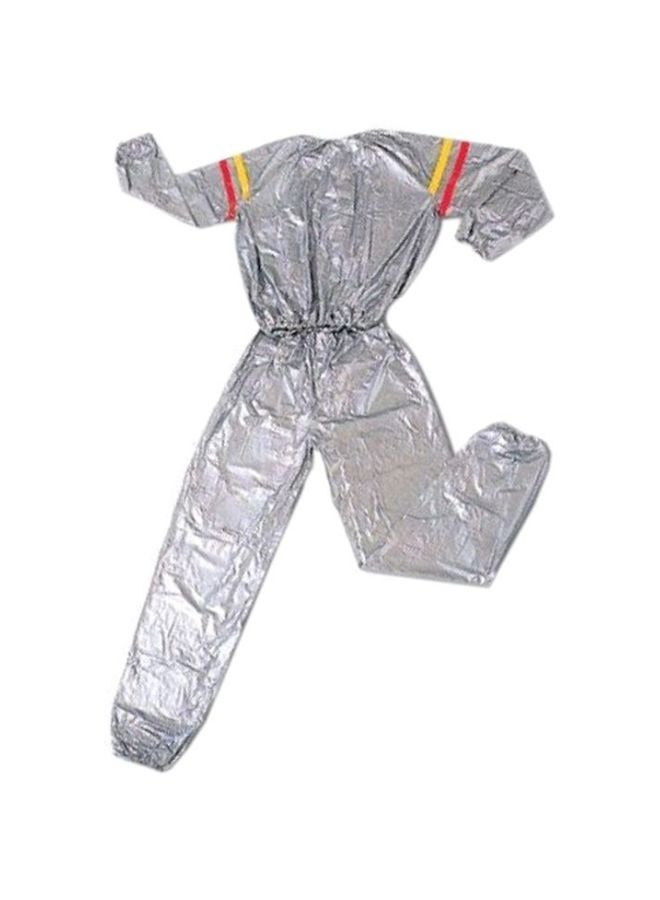 إسكدنيا Heavy Duty Sauna Suit Men Women Weight Loss Exercise Slimming Gym Fitness Workout Anti-Rip Sweat Suit Suit for Women/Men Exercise Weight Loss Gym Fitness Workout - Image 3