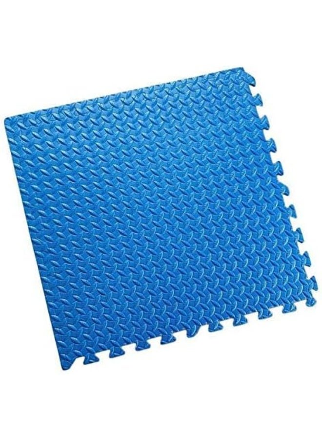 Rainbow Toys RBW TOYS Interlock Foam Floor Mat Blue/Red 100cmx100cmx20mm Double Color Plain Exercise Puzzle Mat for kids Activity - Image 2