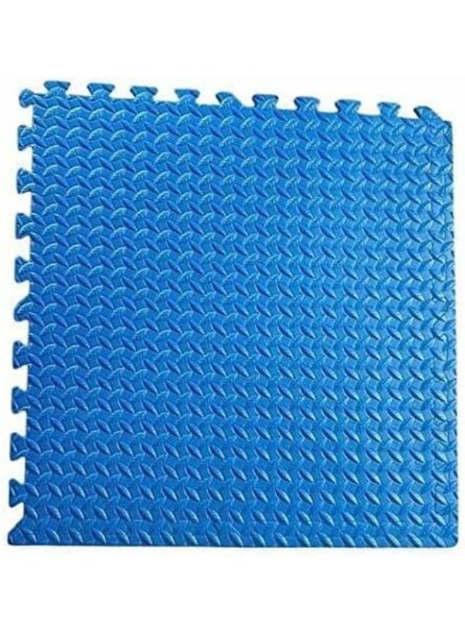 Rainbow Toys RBW TOYS Interlock Foam Floor Mat Blue/Red 100cmx100cmx20mm Double Color Plain Exercise Puzzle Mat for kids Activity - Image 1