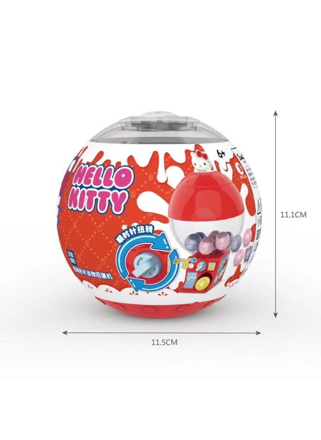 Genuine Sanrio HelloKitty Hello Kitty Mini Gashapon Machine Toy Building Blocks Blind Box Tide Play Ornaments Wholesale-Color:The Third Generation Of Hello Kitty Gashapon Summer Beach (a Box Of 12)  - Image 5