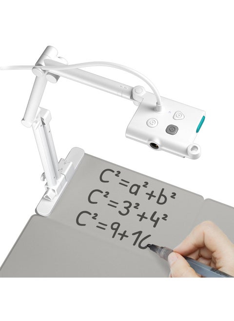 OKIOCAM OKIOLABS T Plus USB Camera for 11x17 Documents with Writing Board & Marker, Set for Teachers, Remote Learning, Classroom Presentations, Online Teaching for Windows, Mac, Chromebook - QHD