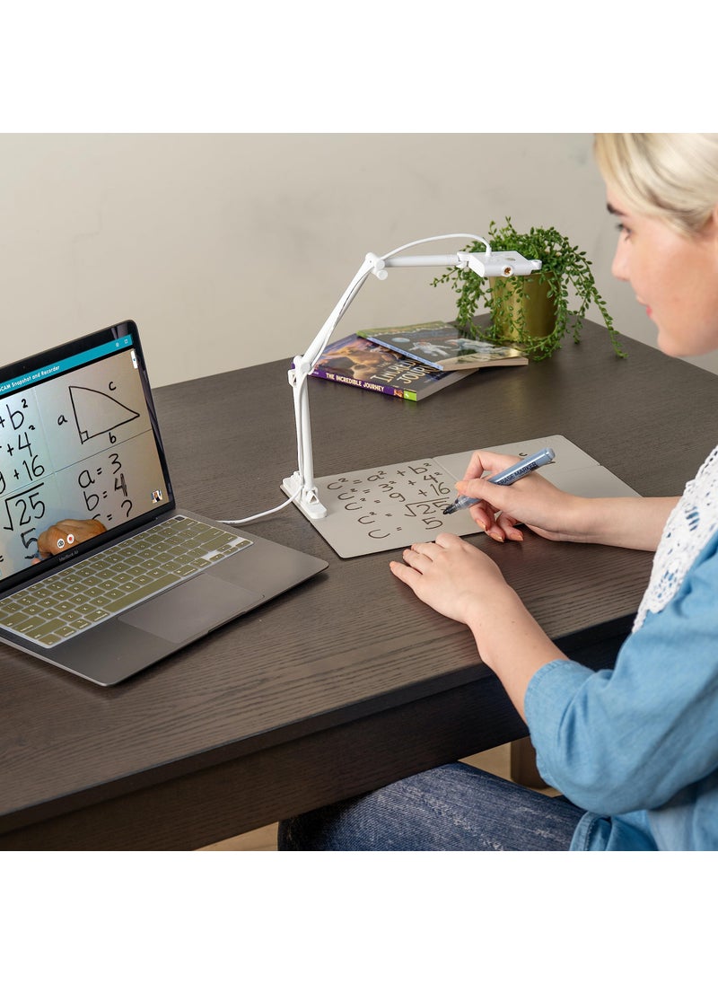 OKIOCAM OKIOCAM OKIOLABS T Plus USB Camera for 11x17 Documents with Writing Board & Marker, Set for Teachers, Remote Learning, Classroom Presentations, Online Teaching for Windows, Mac, Chromebook - QHD  - Image 2