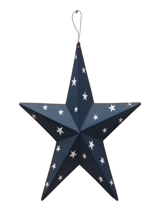 E-view Metal Barn Star Patriotic Home Decor Primitive Indoor Outdoor Wall Art Rustic Hanging Stars Decorations for Walls Fence Porch House July of 4th Decoration - Image 1