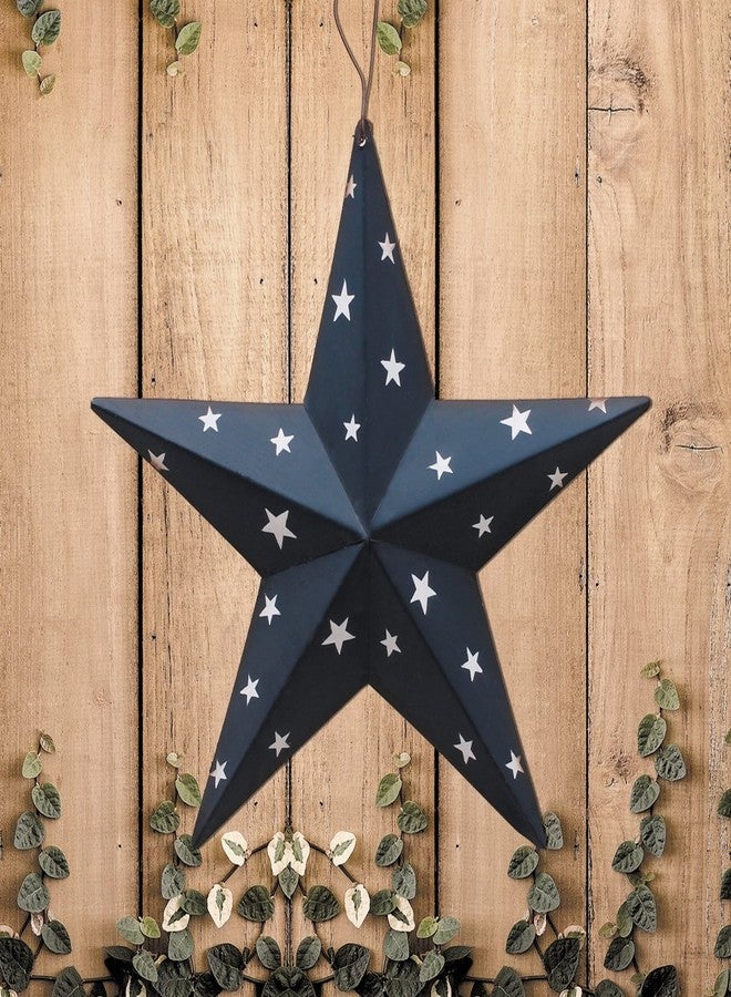 E-view Metal Barn Star Patriotic Home Decor Primitive Indoor Outdoor Wall Art Rustic Hanging Stars Decorations for Walls Fence Porch House July of 4th Decoration - Image 2