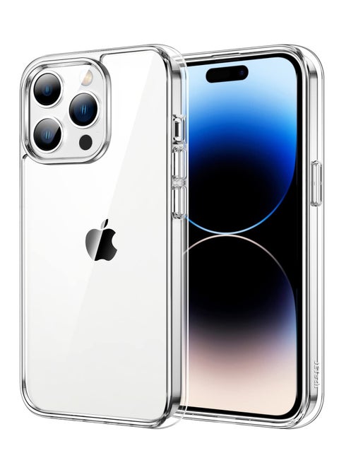 iPhone 14 Pro Case 6.1 Inch Ultra Slim Scratch Resistant Soft TPU Silicone Camera Protective Cover Clear