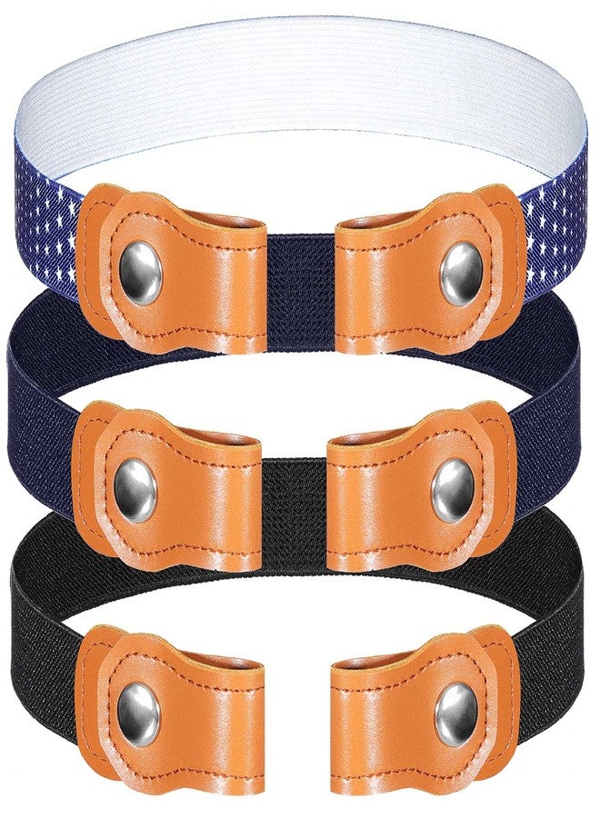 Zhanmai 3 Pieces No Buckle Stretch Belts for Toddler, Adjustable Buckle-free Elastic Belt for Kids Boys and Girls, up to 24 Inch - Image 1