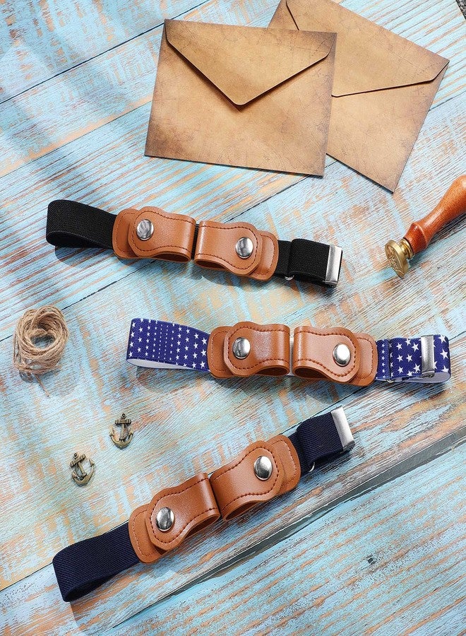 Zhanmai 3 Pieces No Buckle Stretch Belts for Toddler, Adjustable Buckle-free Elastic Belt for Kids Boys and Girls, up to 24 Inch - Image 4