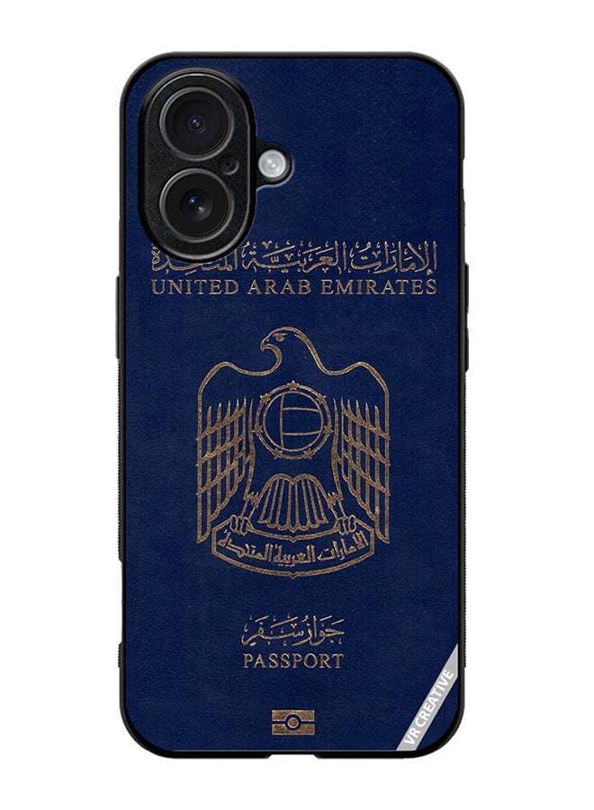 Protective Case Cover For Apple iPhone 17 Uae Passport Design Multicolour