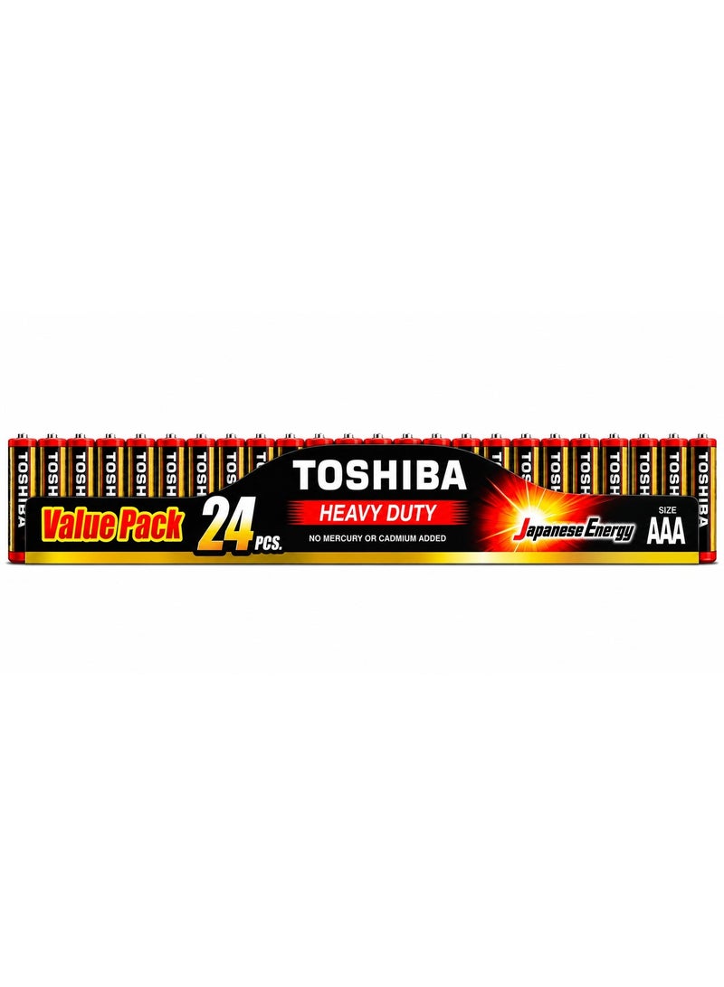 توشيبا بطاريات Toshiba AAA 1.5V – عبوة 24 بطارية – مناسبة للريموت والألعاب والأجهزة المنزلية - Image 1