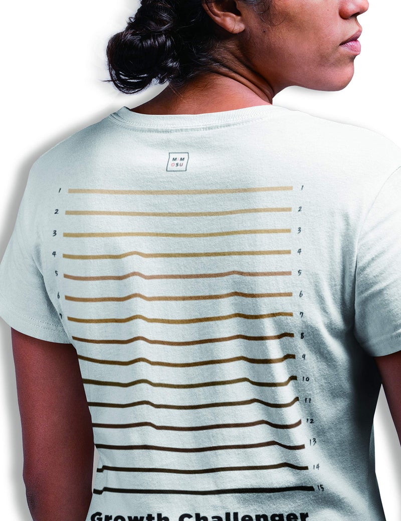 mimosu Hair Length Shirt for Women, Backprint Melanin Graphic for Rice Water Growth Challenge,L White - Image 2